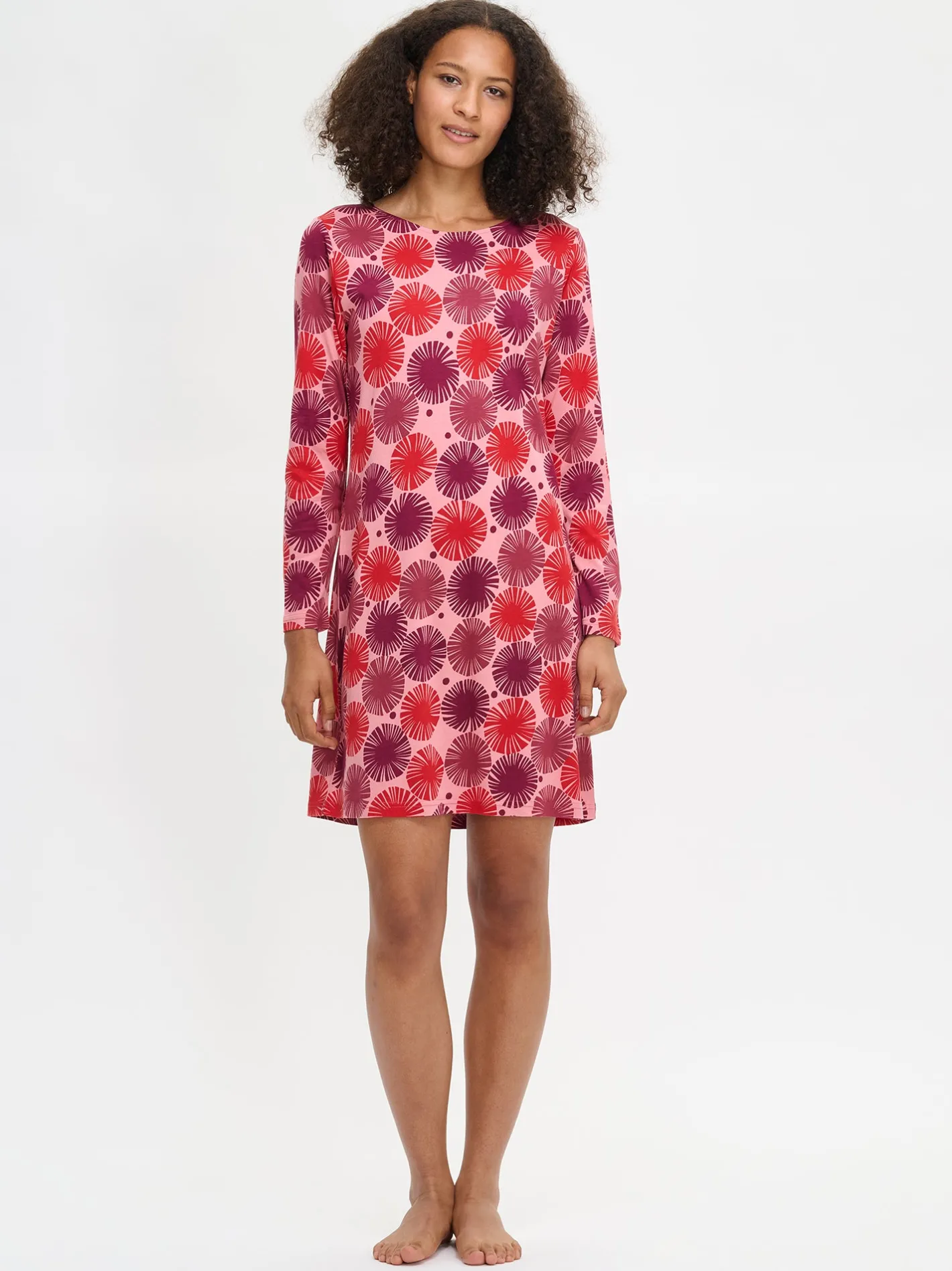 Nanso AMARA lyhyt pitkähihainen yöpaita -* Yöasut Ja Oloasut