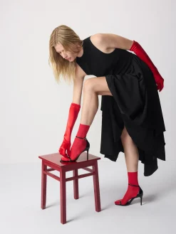 Nanso CINZIA nilkkasukat - punainen* Katso Valikoima|Katso Sukat