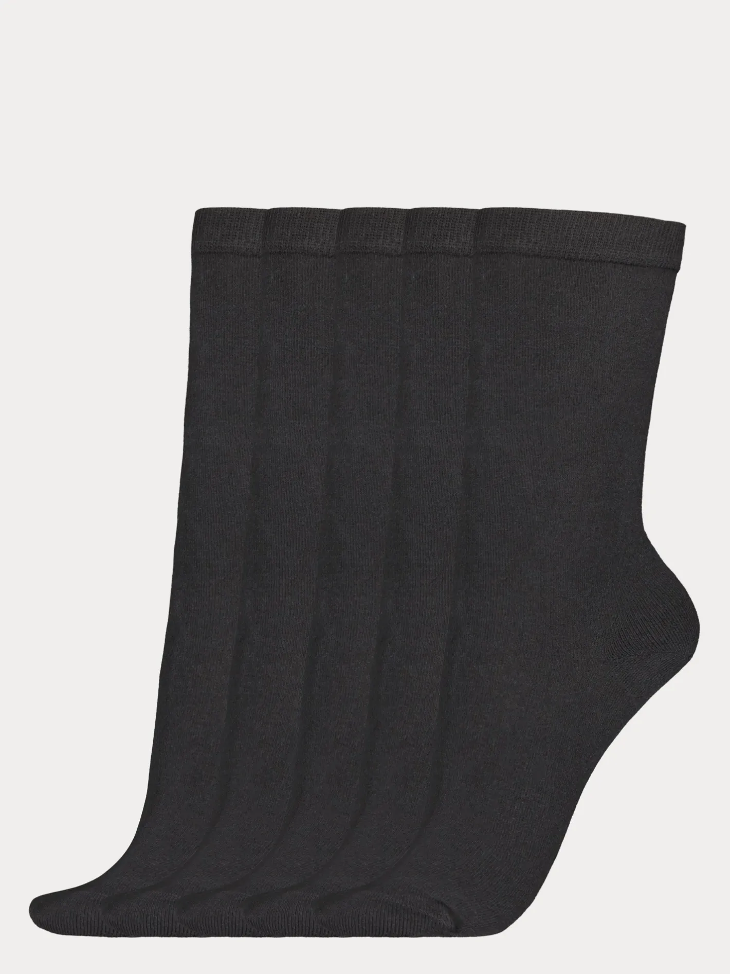 Nanso COTTON BASIC nilkkasukat, 5 paria - musta* Katso Valikoima|Katso Sukat