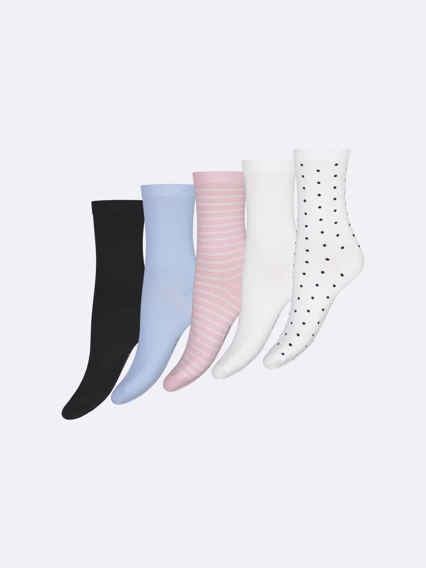 Nanso COTTON BASIC nilkkasukat, 5 paria - monivärinen* Katso Valikoima|Katso Sukat