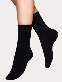 Nanso COTTON COMFORT sukat, 2 paria - musta/valkoinen* Katso Valikoima|Katso Sukat