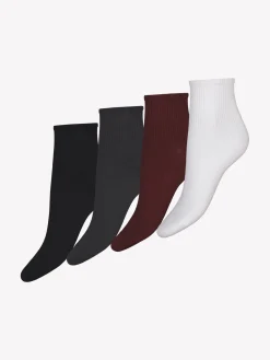 Nanso COTTON RIB nilkkasukat, 4 paria - monivärinen* Katso Valikoima|Katso Sukat