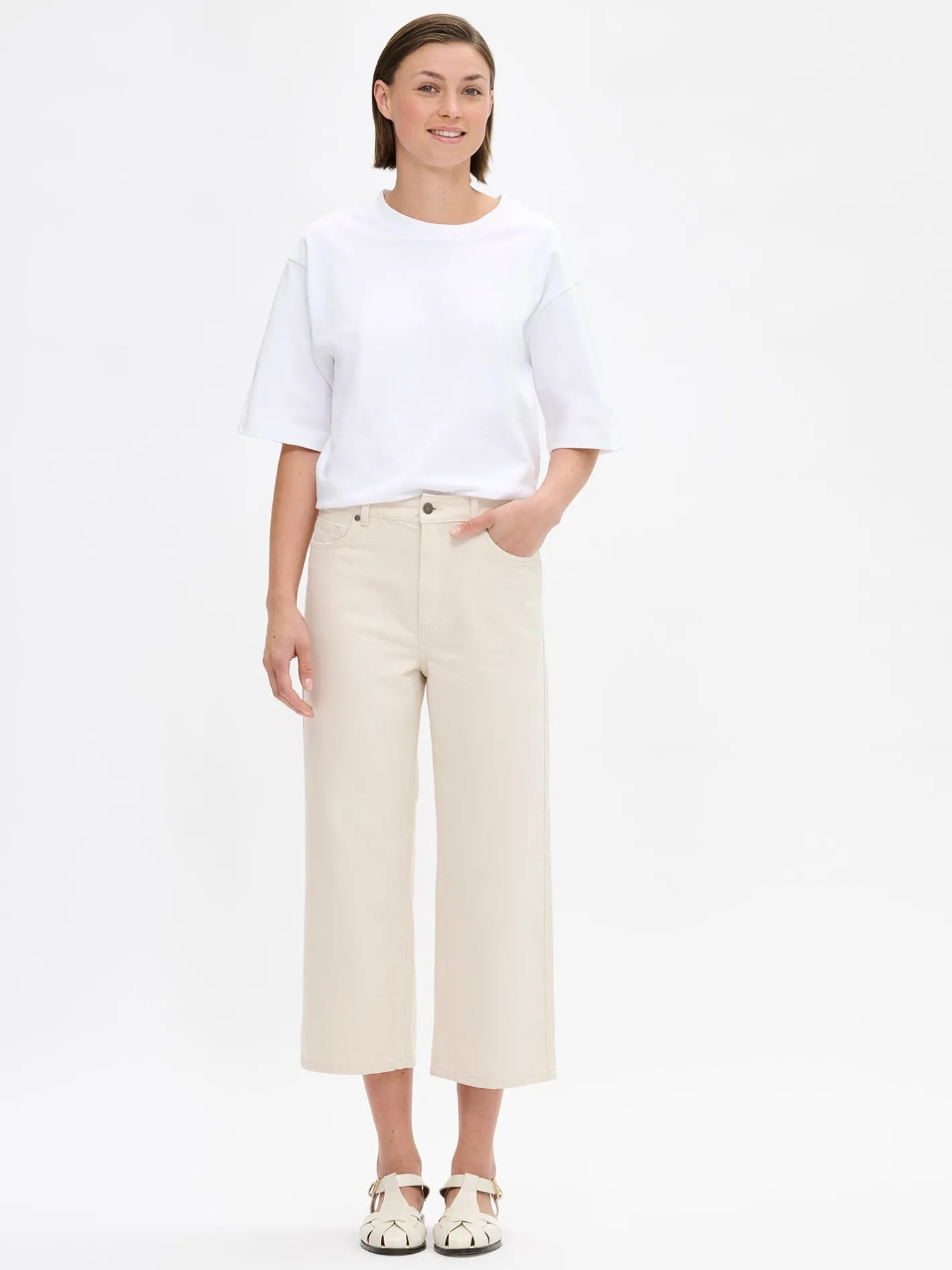 Nanso CROPPED LEVEE farkut -* Housut Ja Farkut