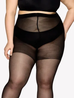 Nanso CURVY 40 den sukkahousut - musta* Katso Curvy-Sukkahousut|Katso Valikoima