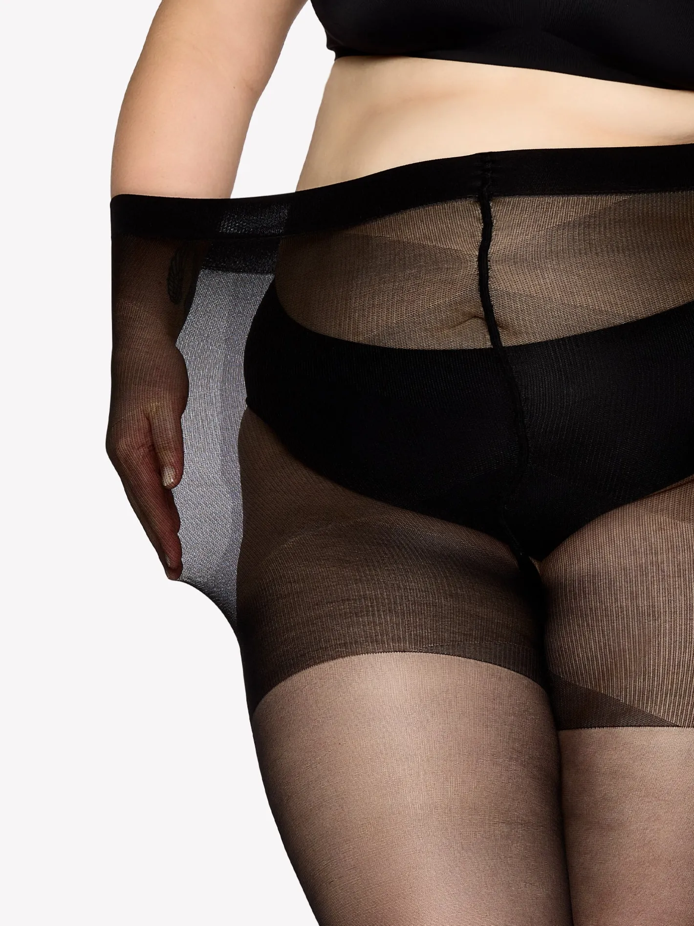 Nanso CURVY 40 den sukkahousut - musta* Katso Curvy-Sukkahousut|Katso Valikoima