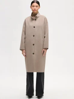 Nanso ELLE pitkä villakangastakki -* Takit, Jakut Ja Liivit