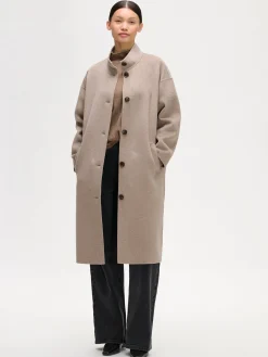 Nanso ELLE pitkä villakangastakki -* Takit, Jakut Ja Liivit