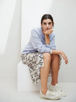 Nanso HUISKAT pitkä kangasmekko -* Mekot