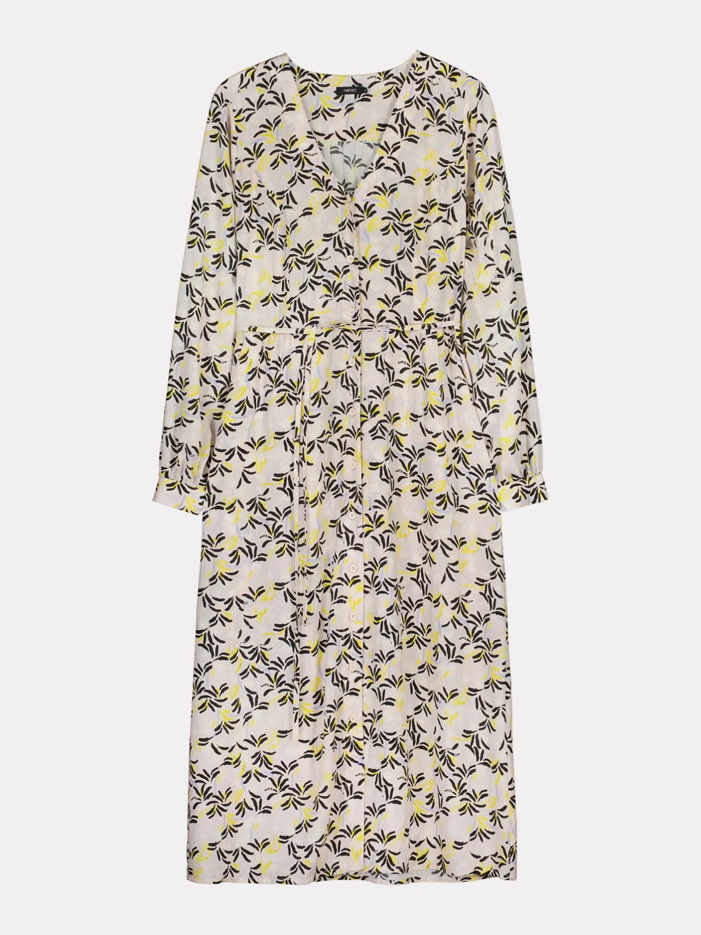 Nanso HUISKAT pitkä kangasmekko -* Mekot