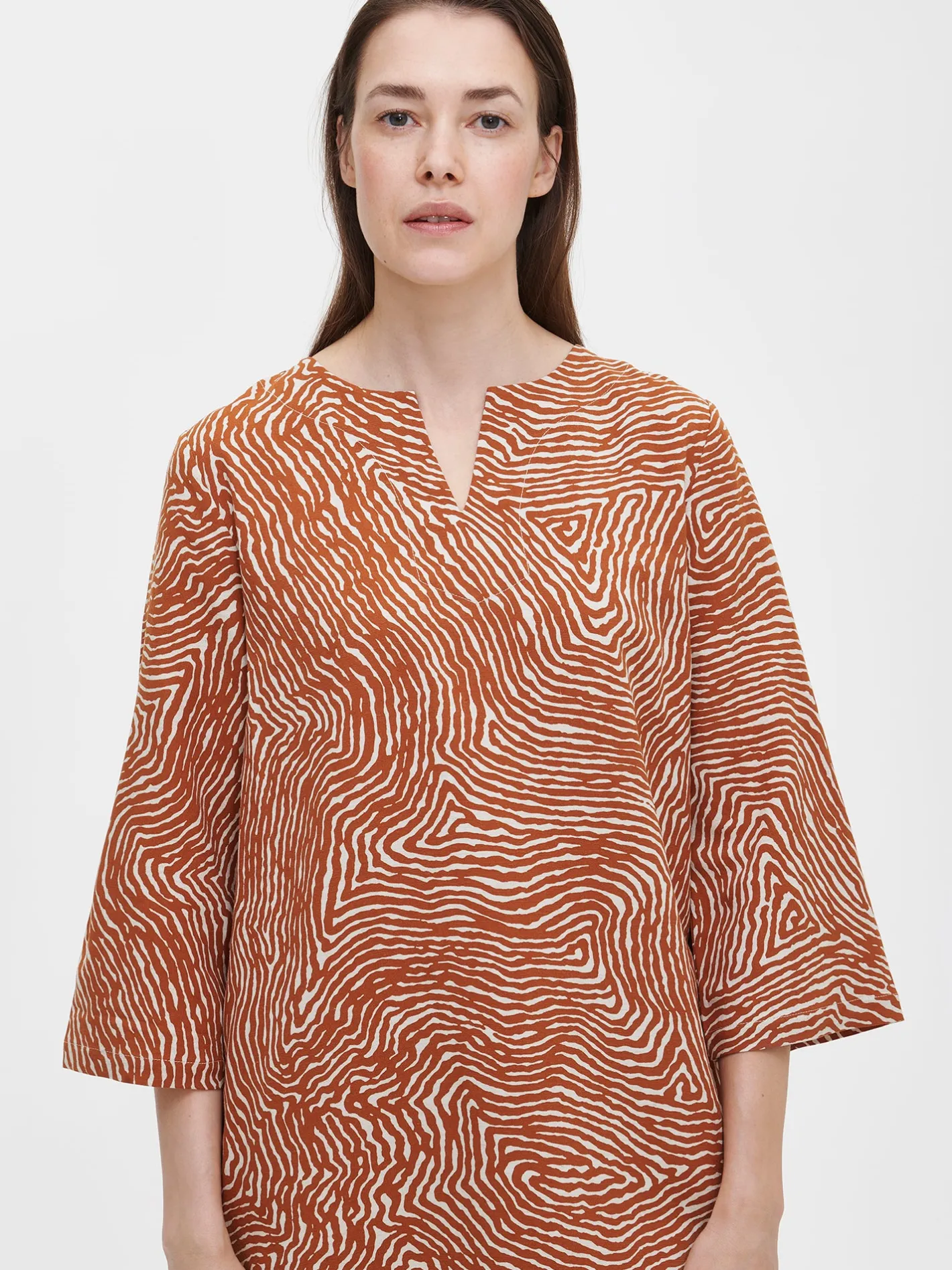 Nanso JÄLKI lyhyt kangasmekko -* Pellavavaatteet|Mekot