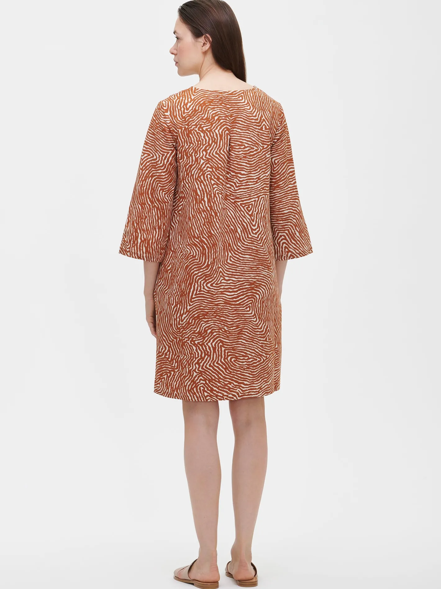 Nanso JÄLKI lyhyt kangasmekko -* Pellavavaatteet|Mekot