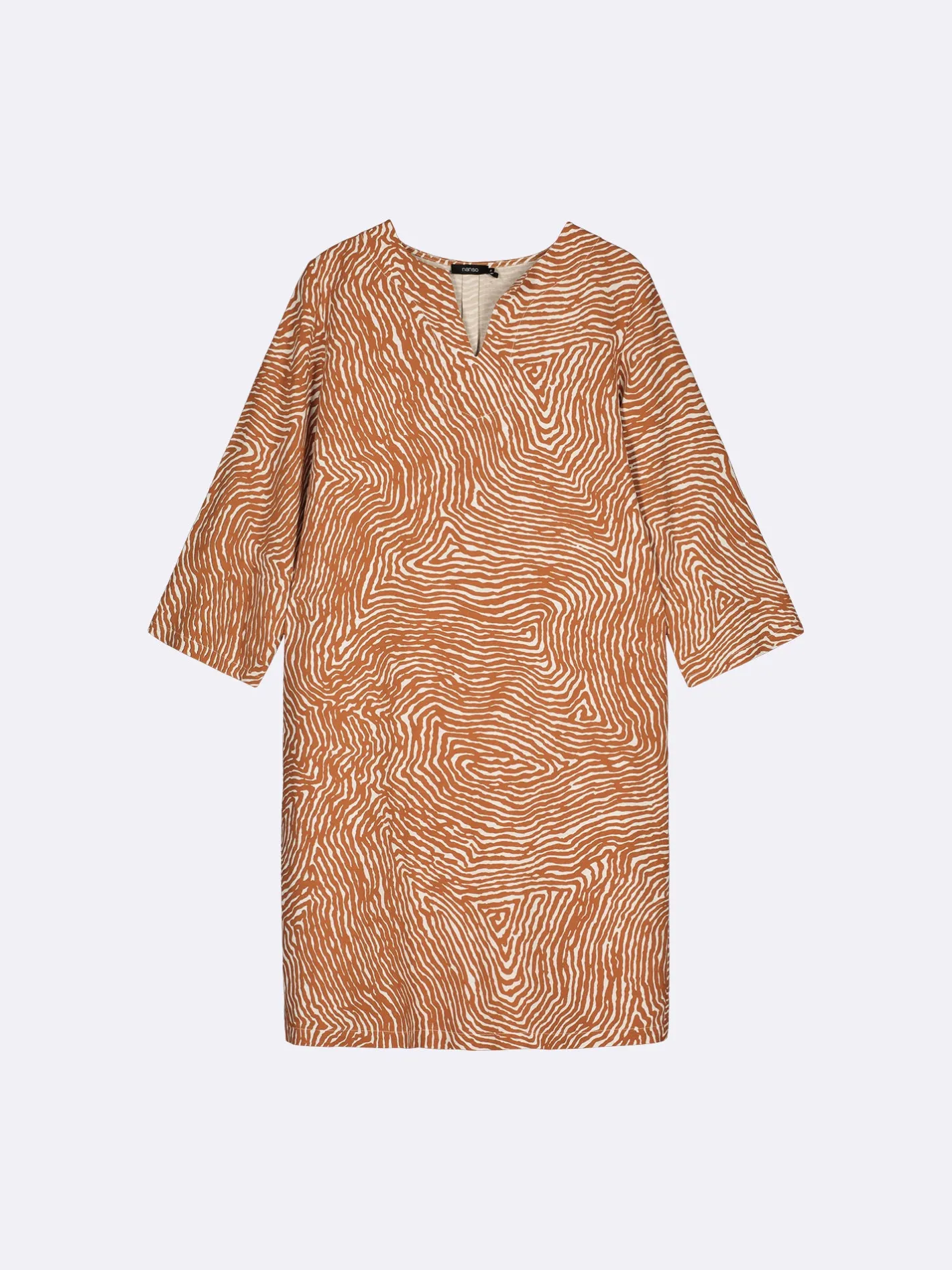 Nanso JÄLKI lyhyt kangasmekko -* Pellavavaatteet|Mekot