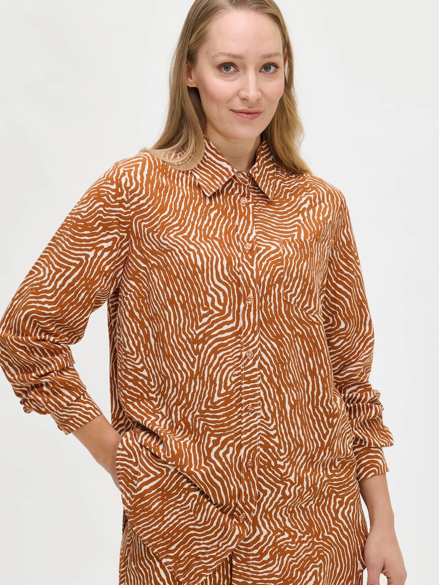 Nanso JÄLKI paitapusero -* Pellavavaatteet|Paidat Ja Tunikat