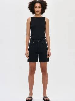 Nanso KAMILLA farkkushortsit - tumman* Housut Ja Farkut