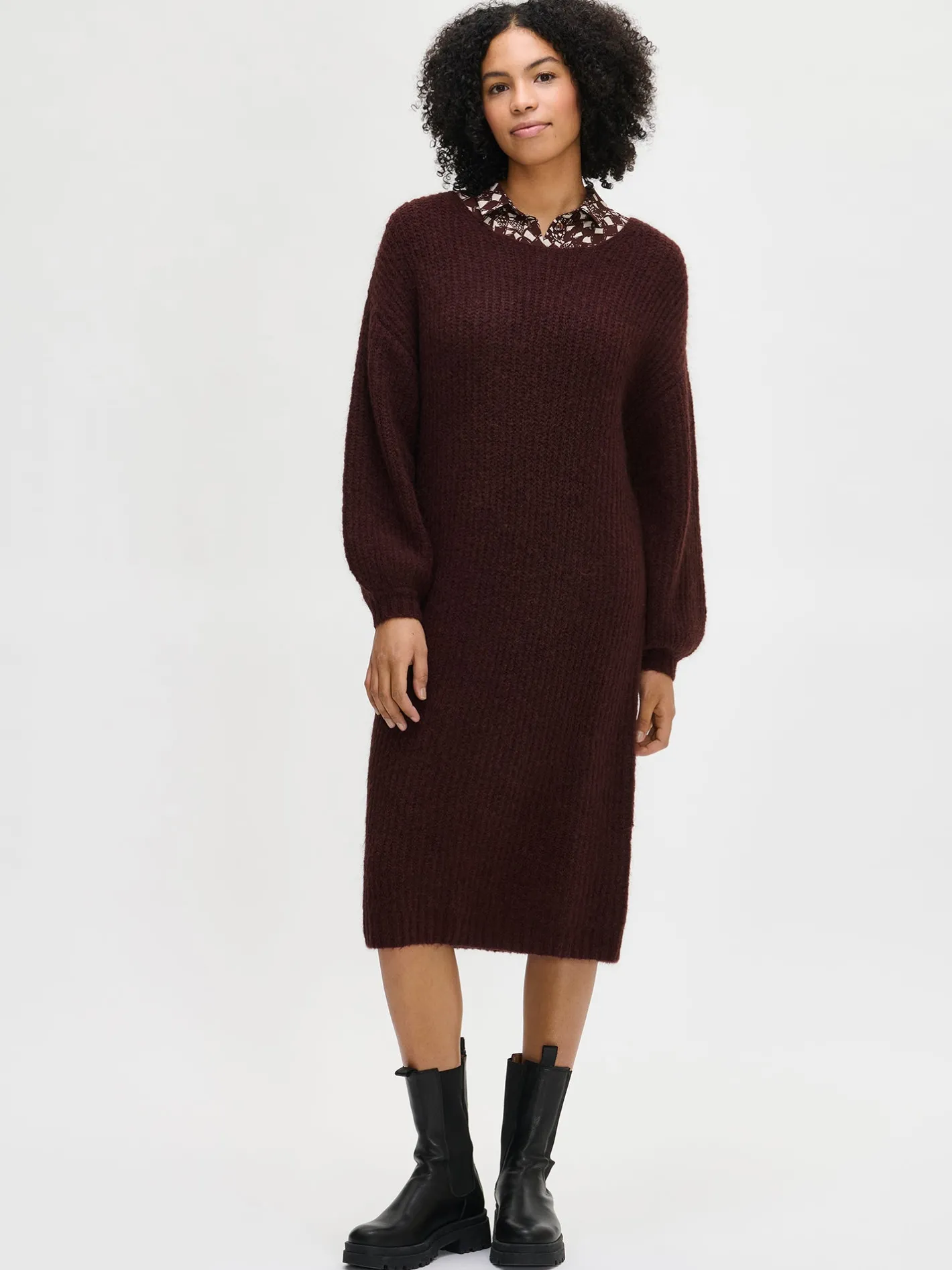 Nanso KARAMELLI neulemekko -* Mekot|Neuleet