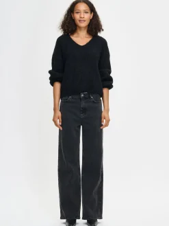 Nanso KARAMELLI neulepusero V-pääntiellä -* Neuleet