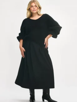 Nanso KARAMELLI neulepusero V-pääntiellä -* Neuleet