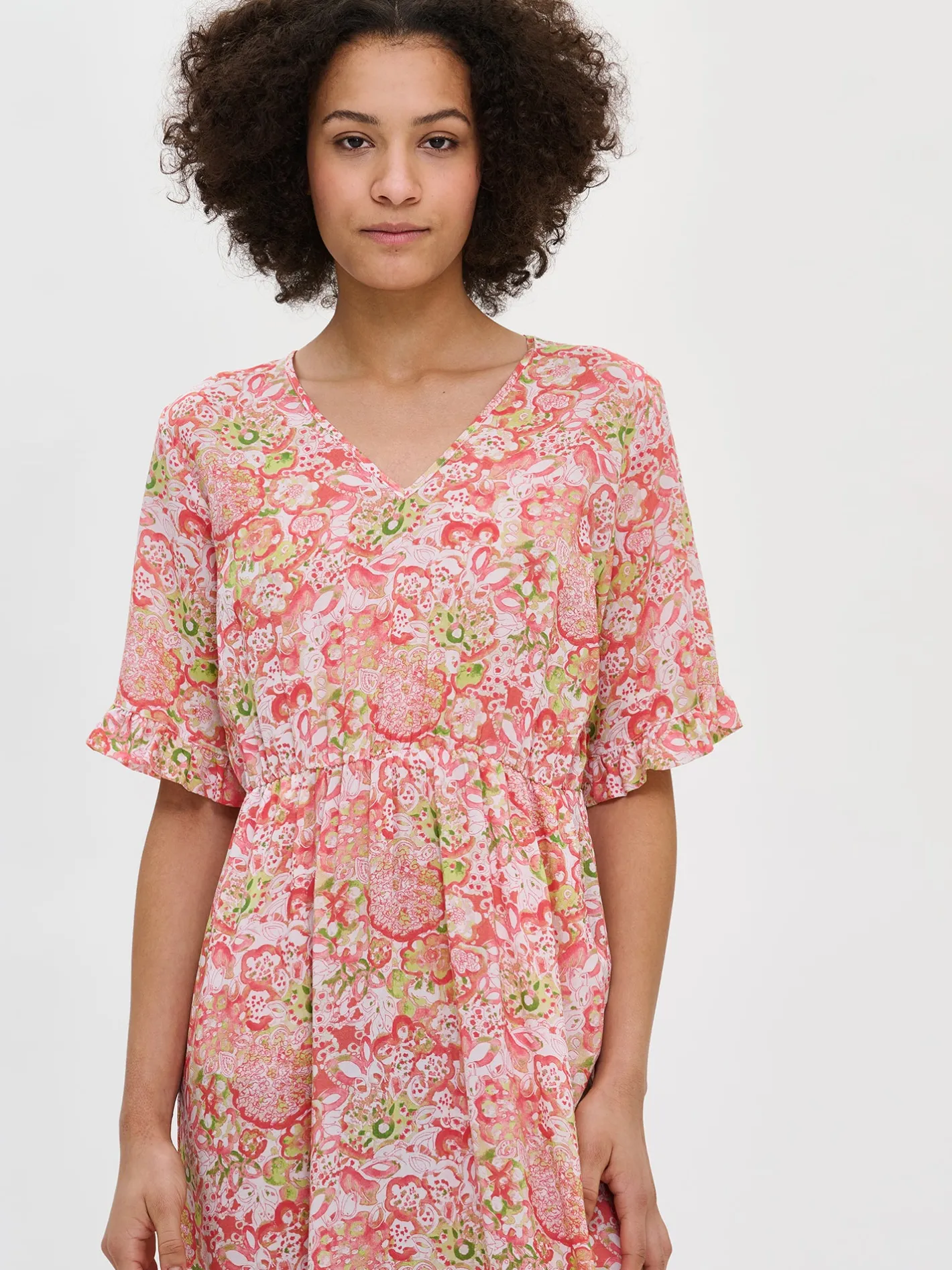 Nanso KREETA pitkä kangasmekko -* Mekot