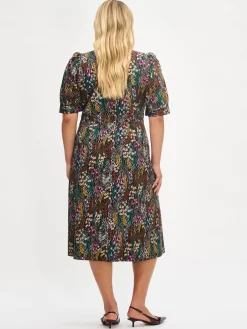 Nanso KUUTAMO pitkä kangasmekko -* Mekot