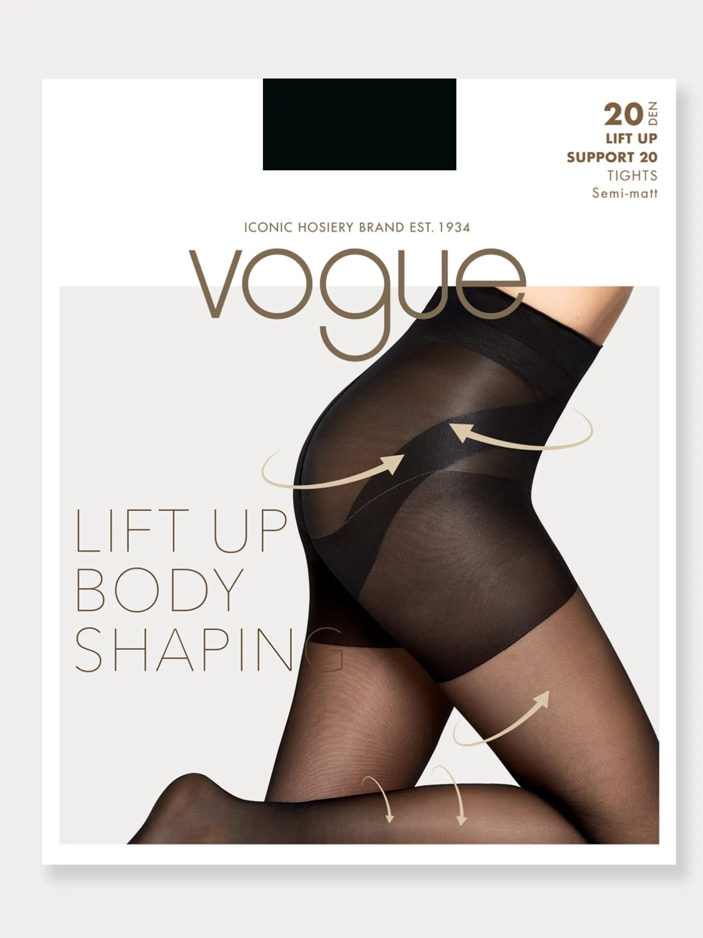 Nanso LIFT UP SUPPORT 20 tukisukkahousut - musta* Katso Muotoilevat Sukkahousut|Katso Valikoima