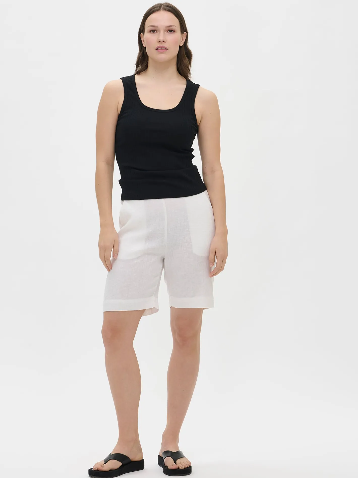 Nanso LIINE pellavashortsit -* Pellavavaatteet|Housut Ja Farkut