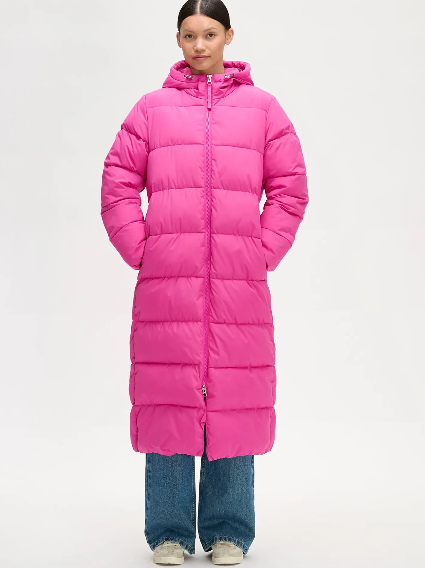 Nanso LUMI pitkä toppatakki - pinkki* Takit, Jakut Ja Liivit