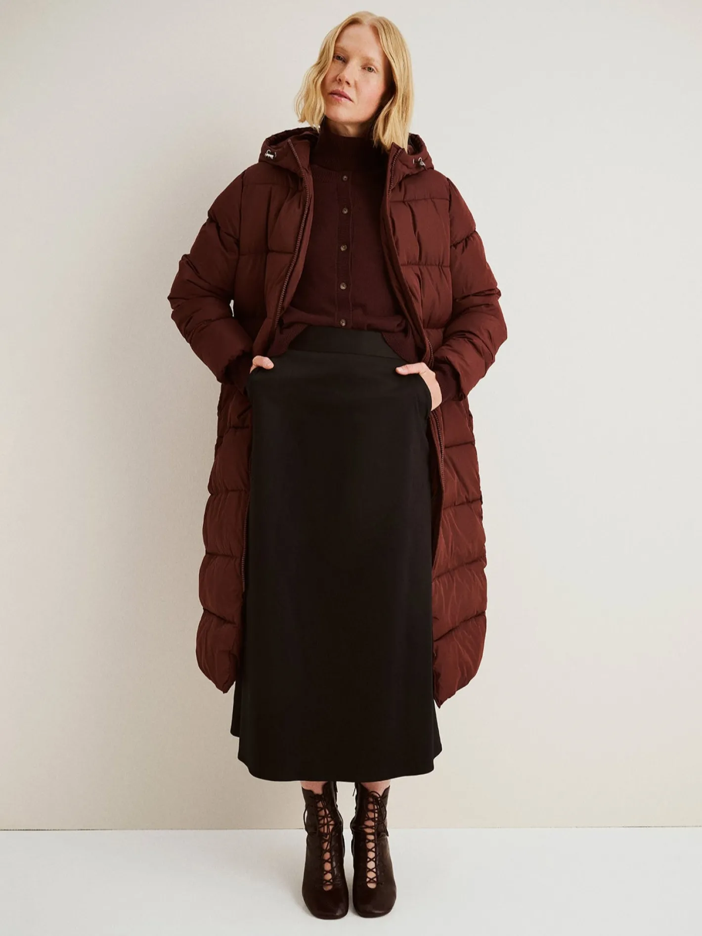 Nanso LUMI pitkä toppatakki -* Takit, Jakut Ja Liivit