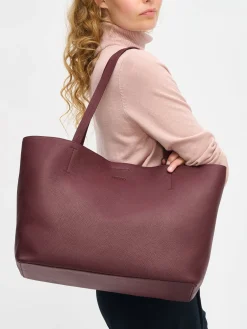 Nanso MAXI NARU nahkalaukku - tumma viininpunainen* Laukut|Asusteet