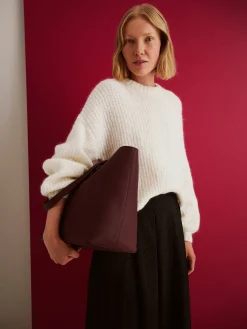 Nanso MAXI NARU nahkalaukku - tumma viininpunainen* Laukut|Asusteet