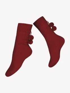 Nanso MIRIAM WOOL nilkkasukat - punainen* Katso Valikoima|Katso Sukat