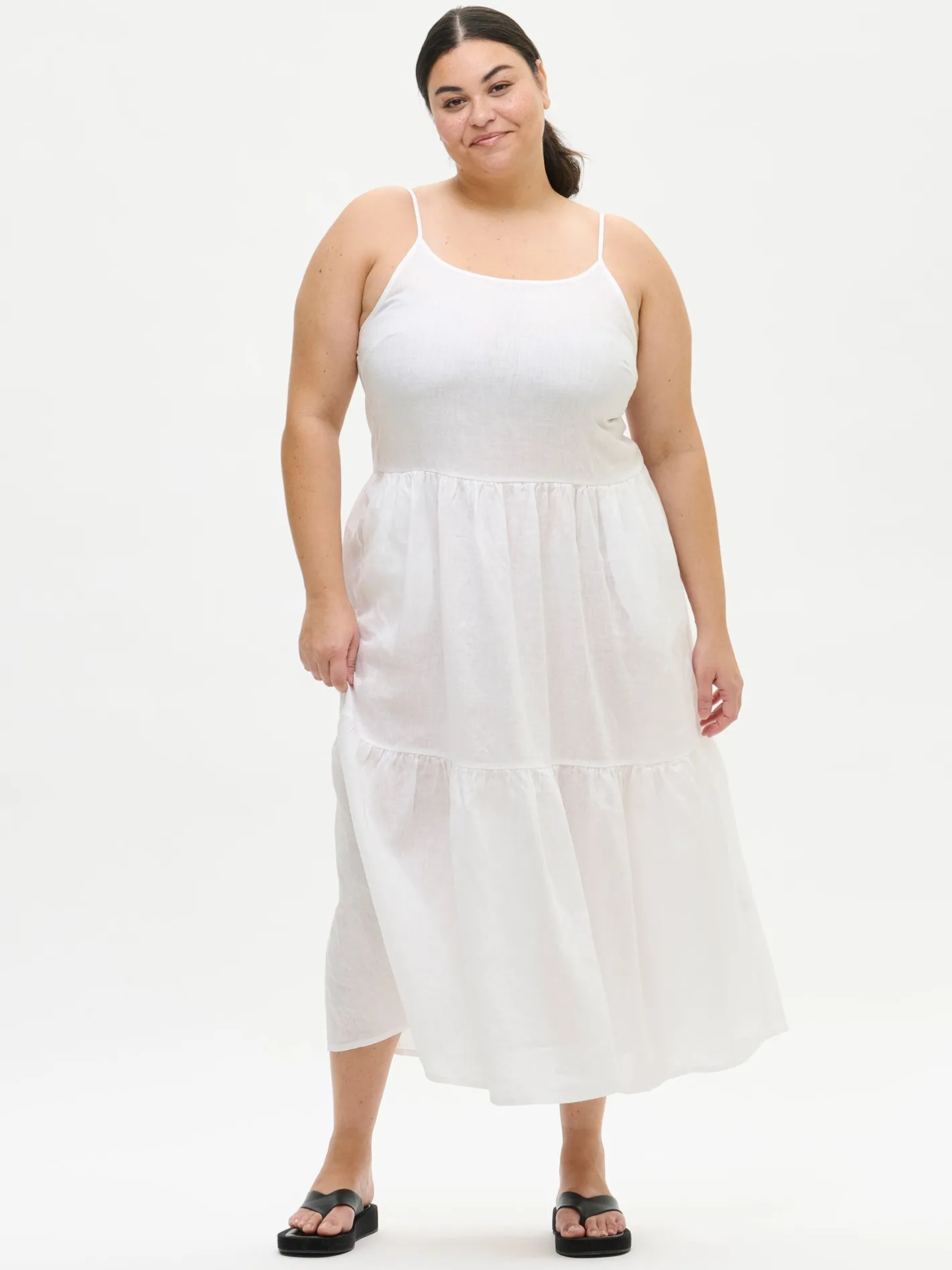 Nanso PELLAVA hihaton mekko -* Pellavavaatteet|Mekot