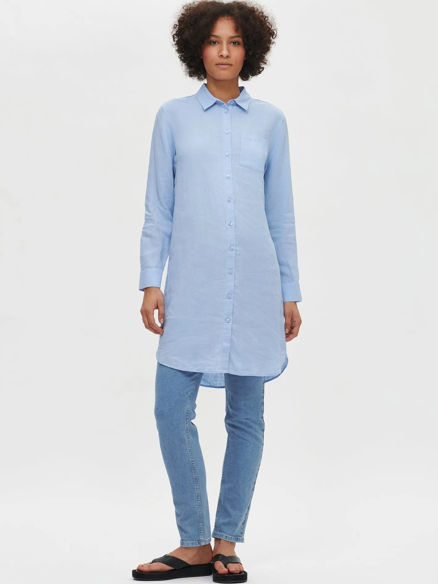 Nanso PELLAVA pitkä paitapusero -* Pellavavaatteet|Paidat Ja Tunikat