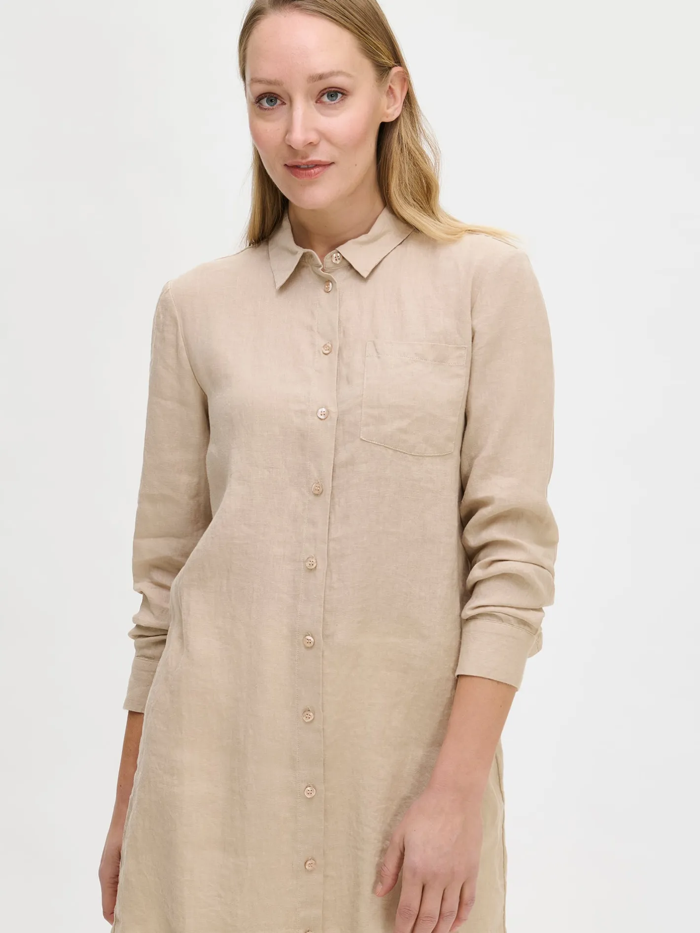 Nanso PELLAVA pitkä paitapusero -* Pellavavaatteet|Paidat Ja Tunikat