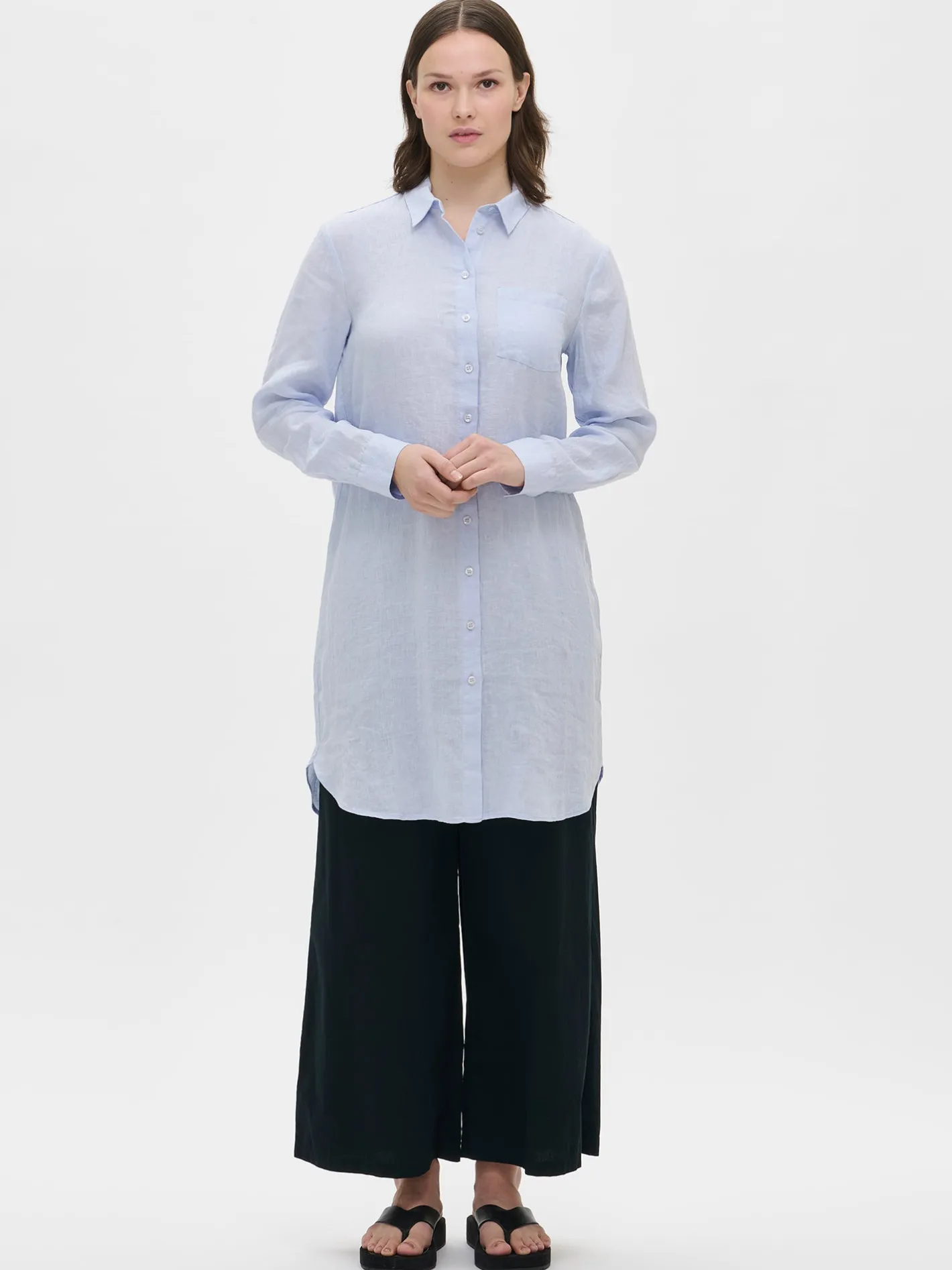 Nanso PELLAVA pitkä paitapusero -* Pellavavaatteet|Paidat Ja Tunikat