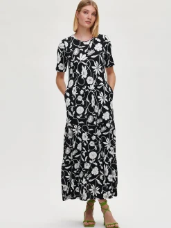 Nanso PIENI LINOKUKKA trikoomekko -* Mekot