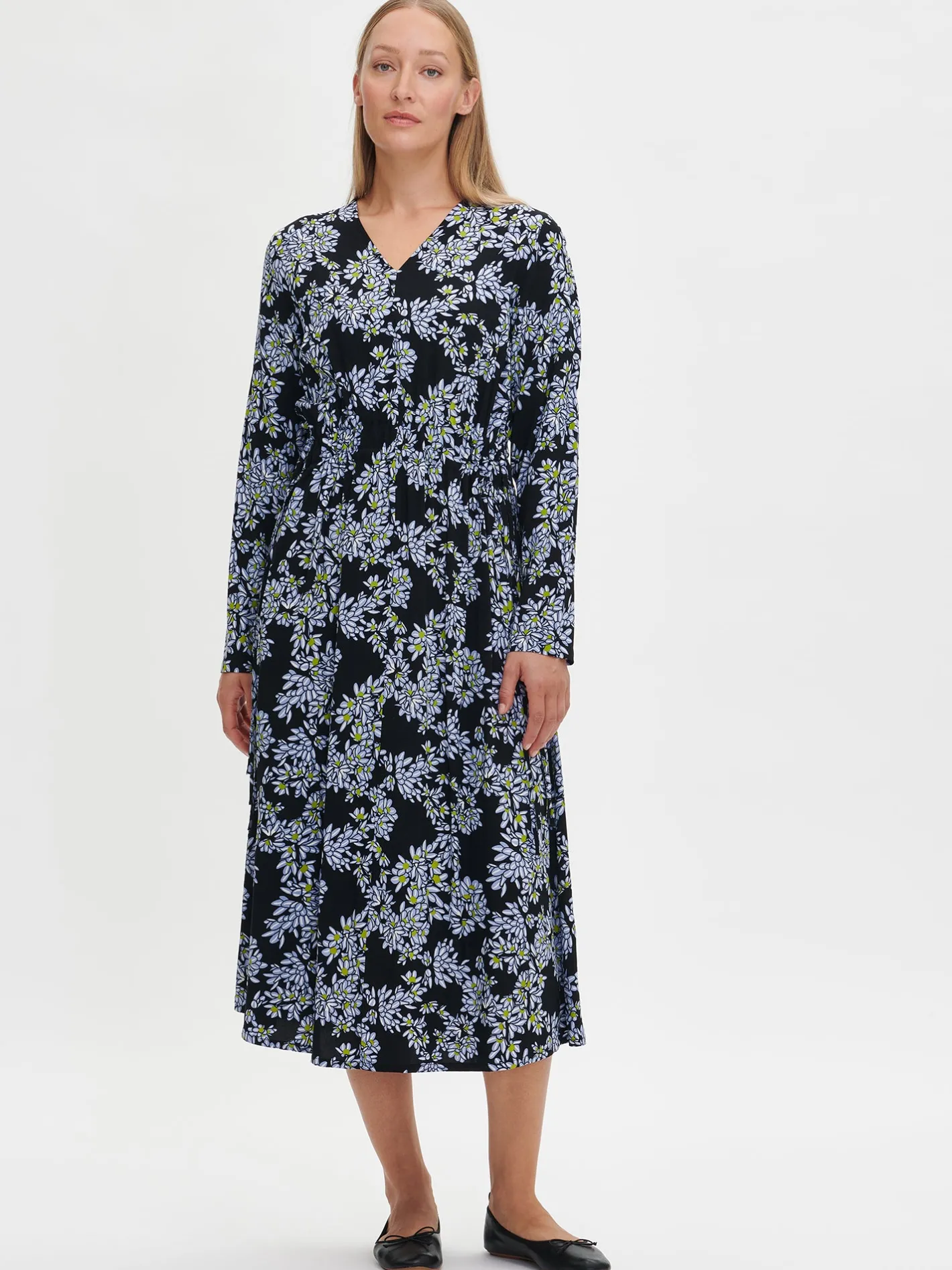 Nanso PIHLAJA pitkä kangasmekko -* Mekot