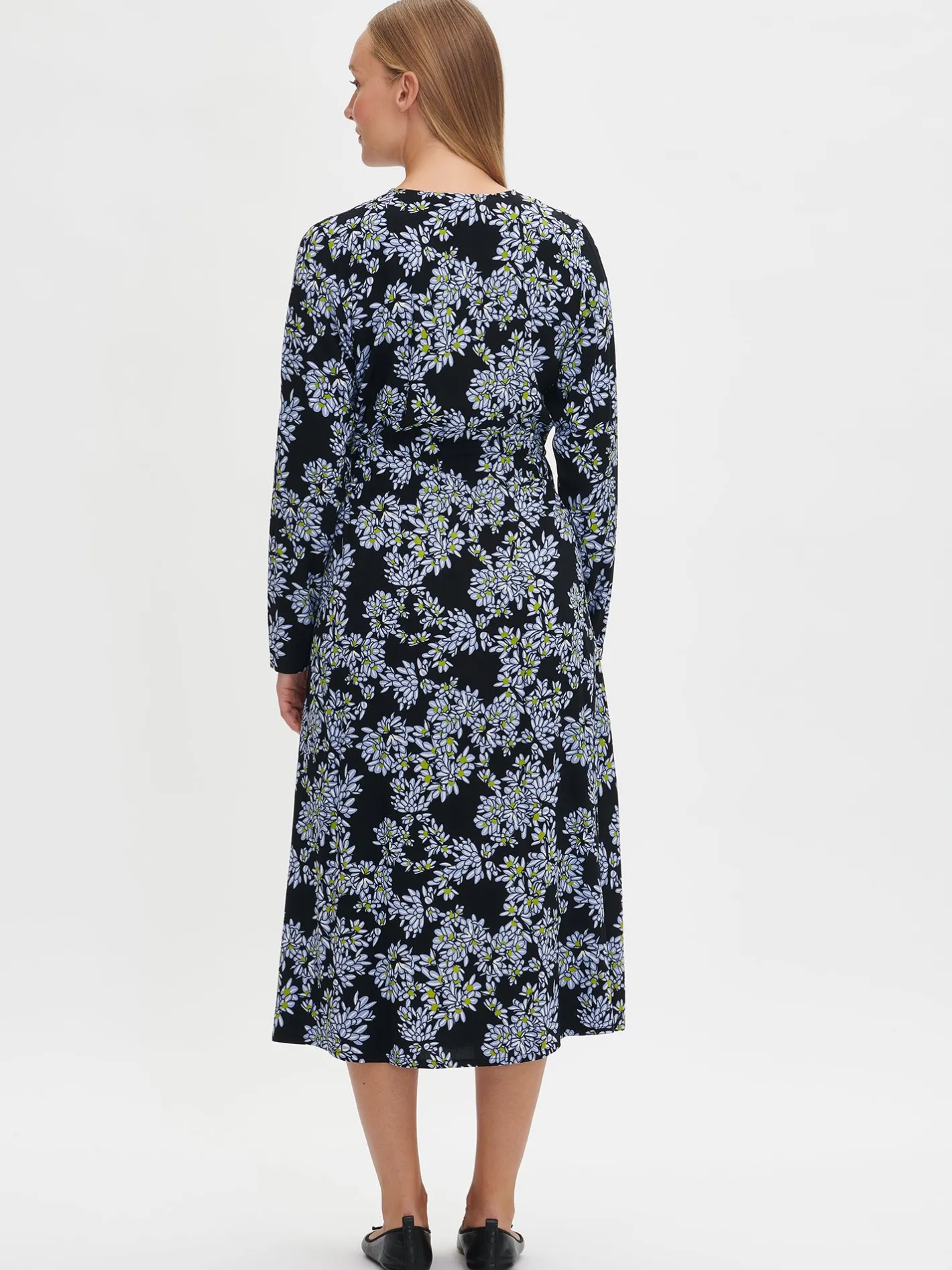 Nanso PIHLAJA pitkä kangasmekko -* Mekot