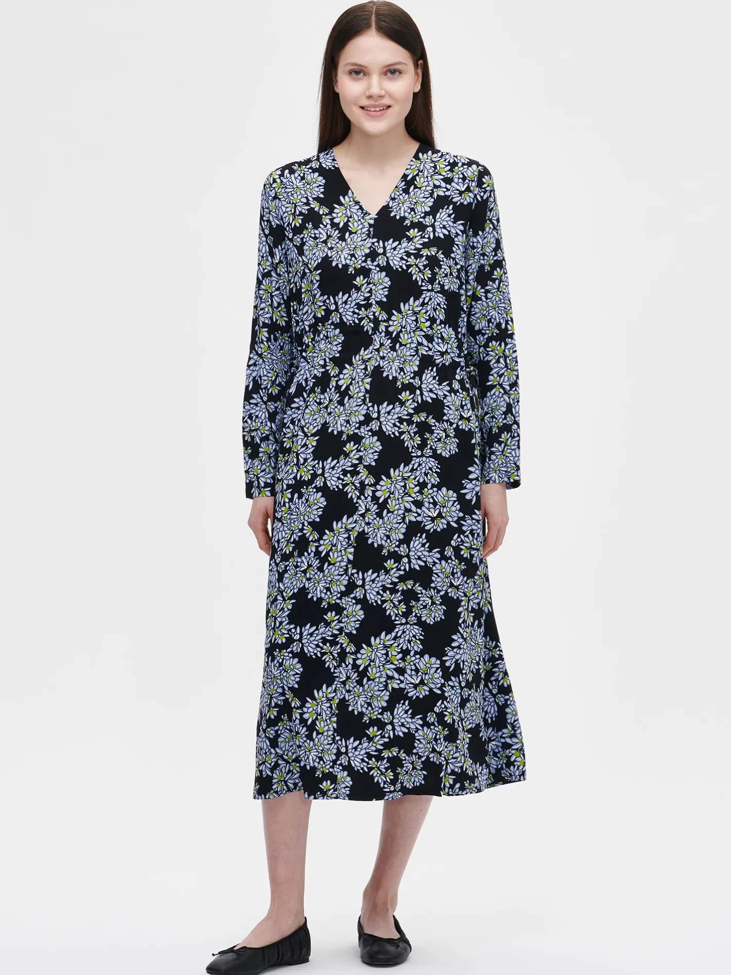 Nanso PIHLAJA pitkä kangasmekko -* Mekot