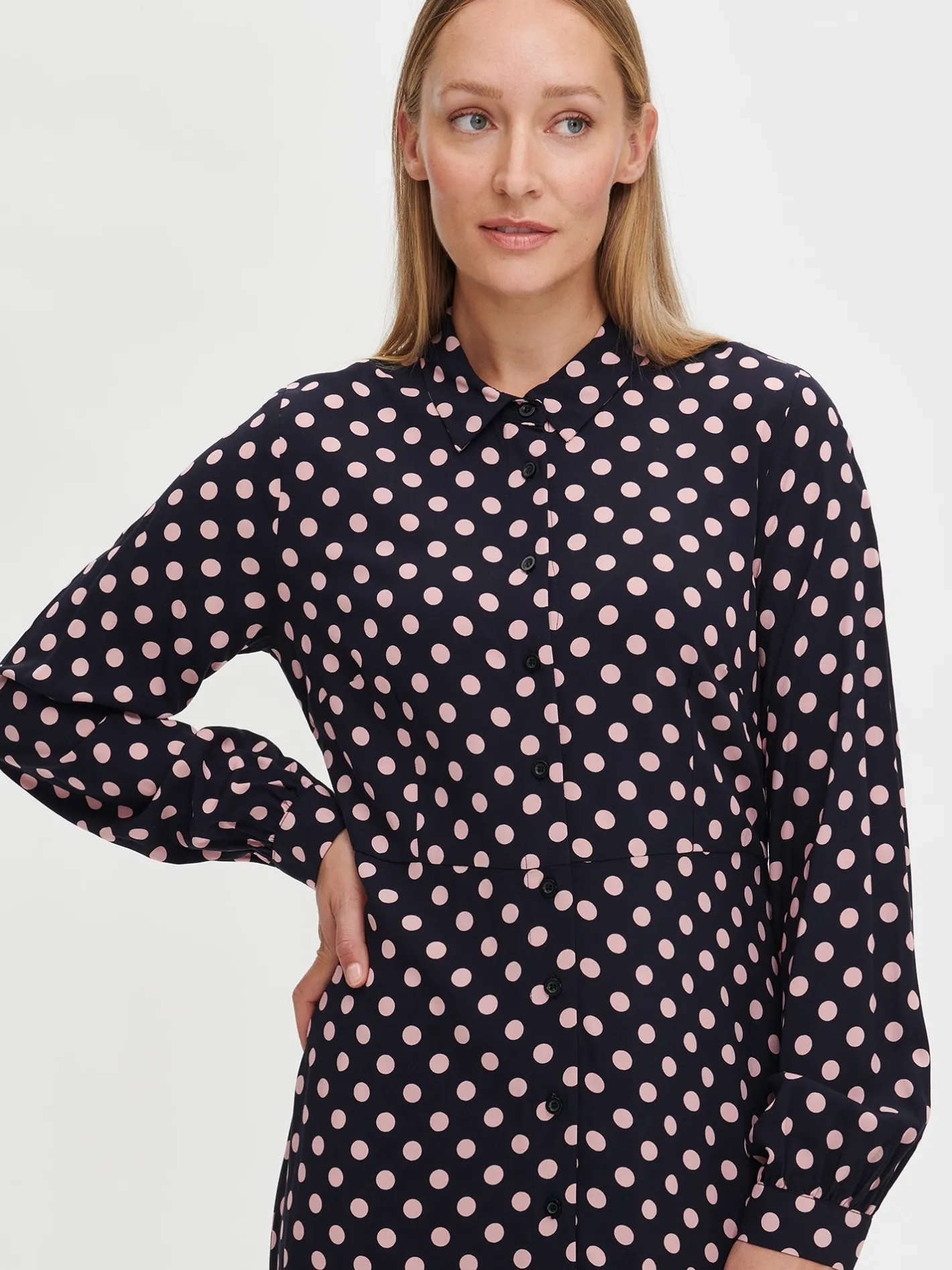 Nanso POLKKA pitkä kangasmekko -* Mekot