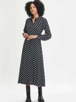 Nanso POLKKA pitkä kangasmekko -* Mekot