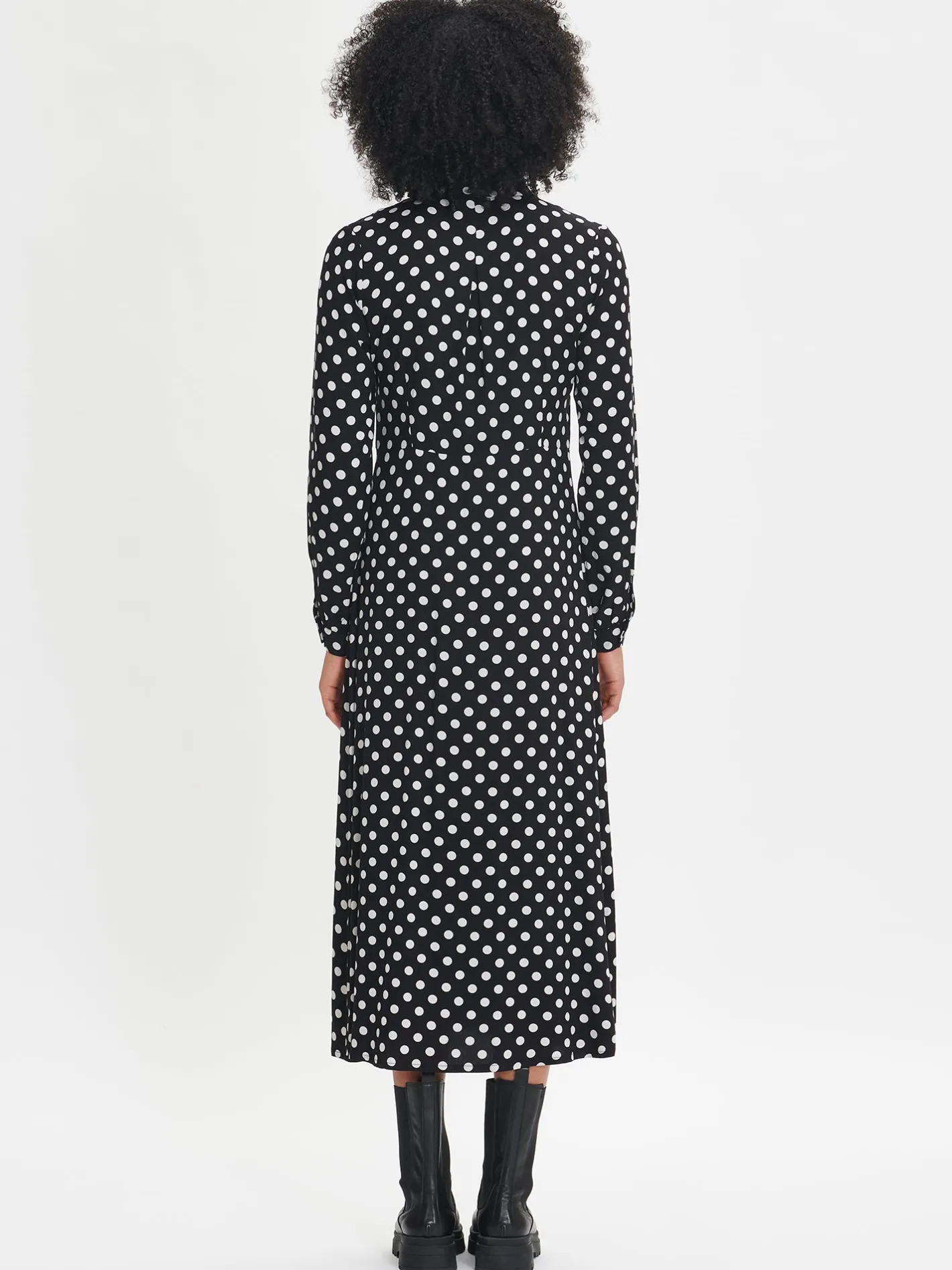 Nanso POLKKA pitkä kangasmekko -* Mekot