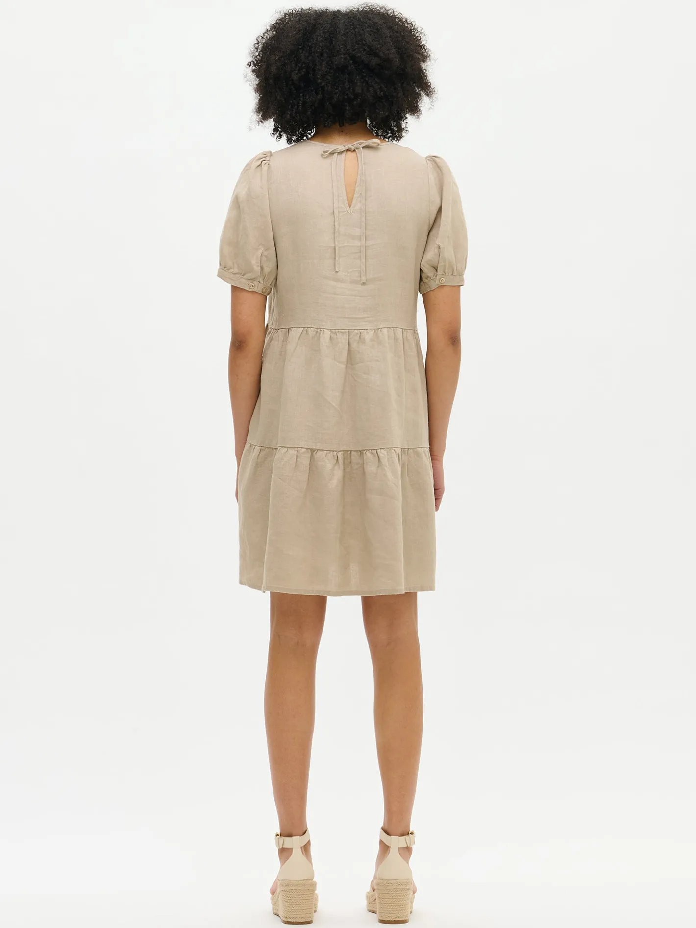 Nanso SARASTUS lyhyt pellavamekko -* Pellavavaatteet|Mekot