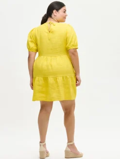 Nanso SARASTUS lyhyt pellavamekko -* Pellavavaatteet|Mekot