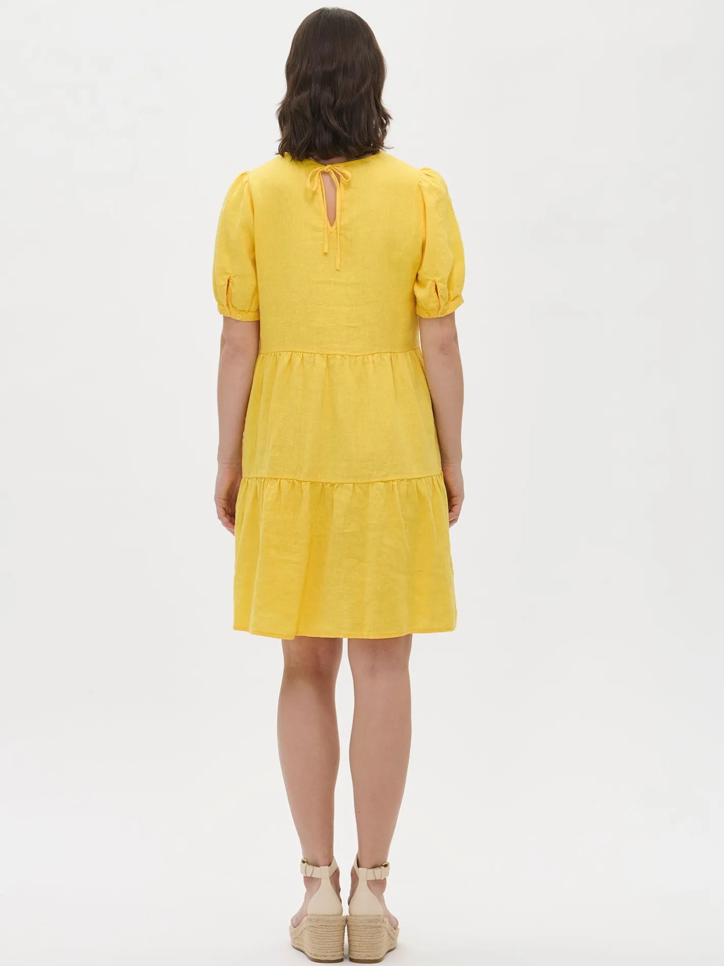 Nanso SARASTUS lyhyt pellavamekko -* Pellavavaatteet|Mekot