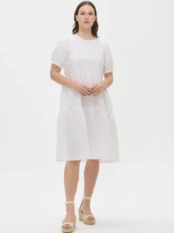 Nanso SARASTUS midi pellavamekko -* Pellavavaatteet|Mekot