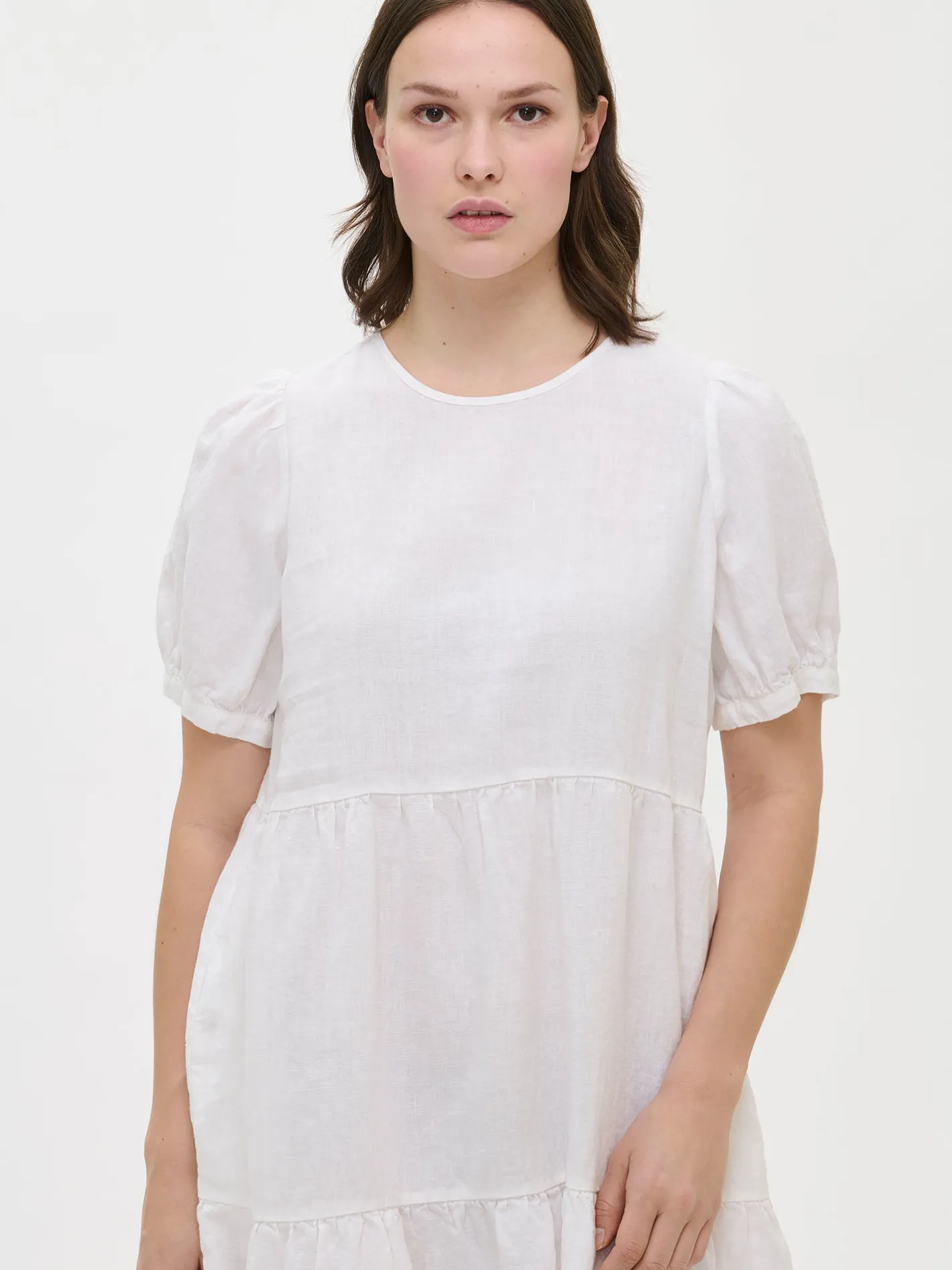 Nanso SARASTUS midi pellavamekko -* Pellavavaatteet|Mekot