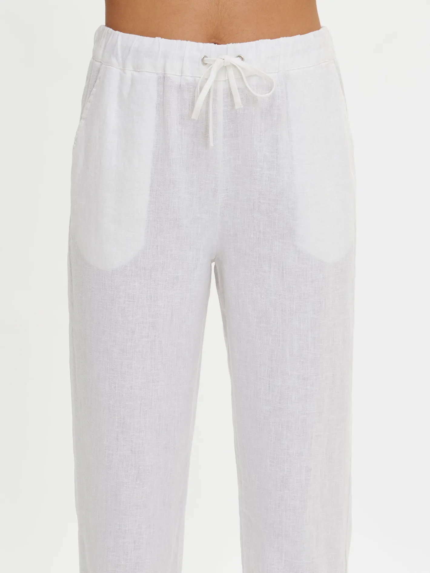 Nanso SARASTUS pellavahousut -* Pellavavaatteet|Yöasut Ja Oloasut