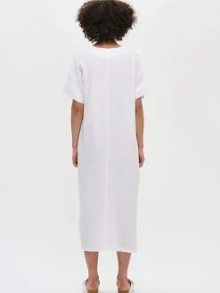 Nanso SARASTUS pellavakaftaani -* Pellavavaatteet|Yöasut Ja Oloasut