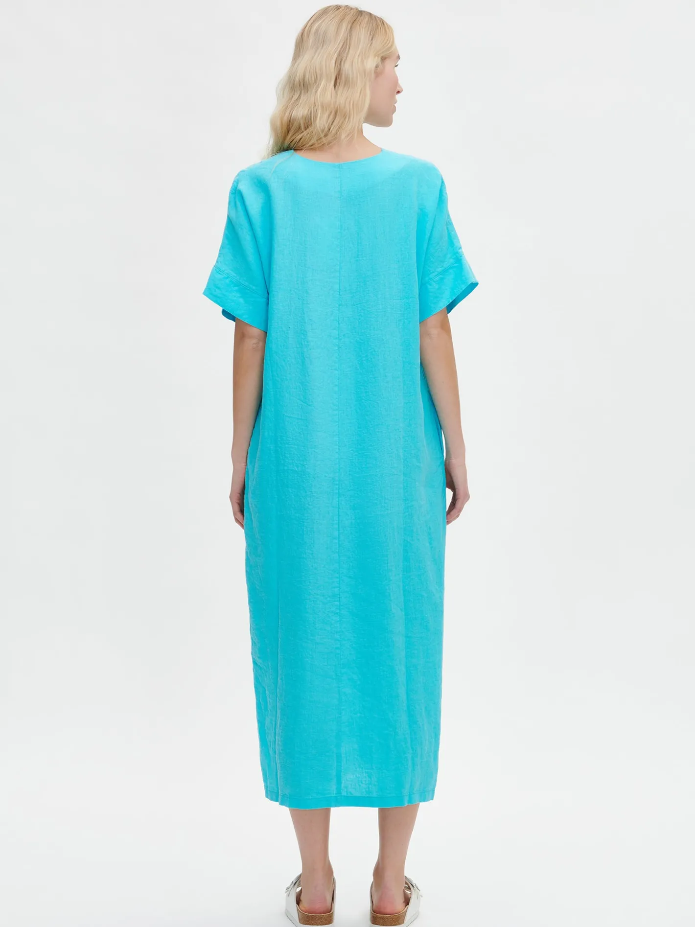 Nanso SARASTUS pellavakaftaani -* Pellavavaatteet|Yöasut Ja Oloasut