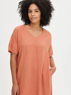 Nanso SARASTUS pitkä pellavakaftaani -* Pellavavaatteet|Yöasut Ja Oloasut